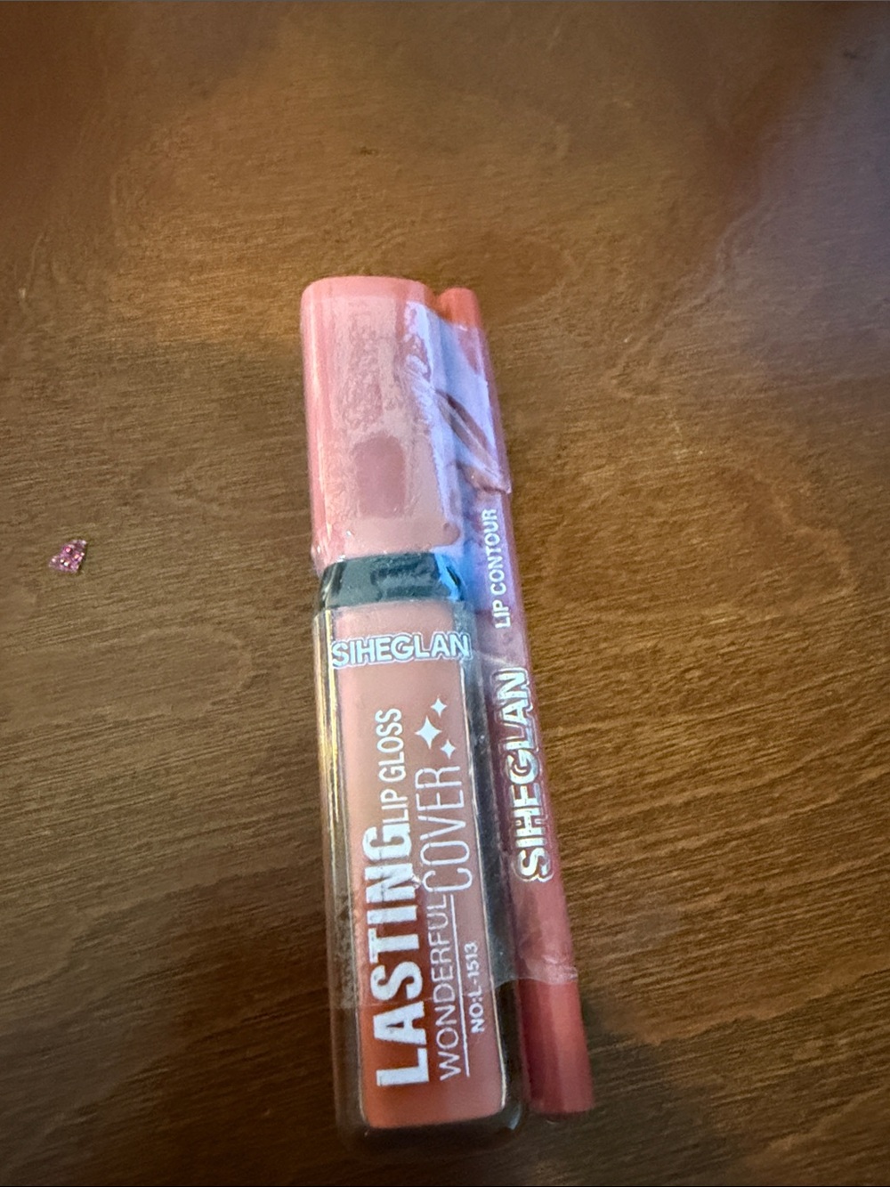 Coral Lip Gloss & Lip Contour Set - Hydrating Pink Shine